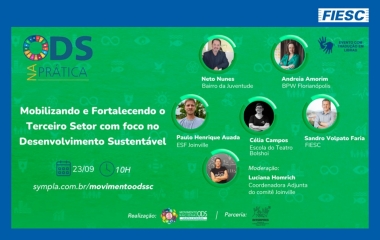 Em painel do terceiro setor, FIESC apresenta iniciativas sociais