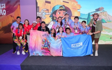 Equipe da Escola SESI/SC embarca para torneio de robótica nos Estados Unidos